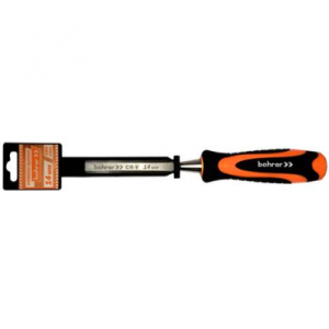 Стамеска плоская Bohrer 14 мм по дереву (сталь CrV) двухкомпонентная рукоятка (60/10/1)