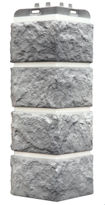 Угол Grand Line Колотый камень Design Plus гранит с белым швом (12)