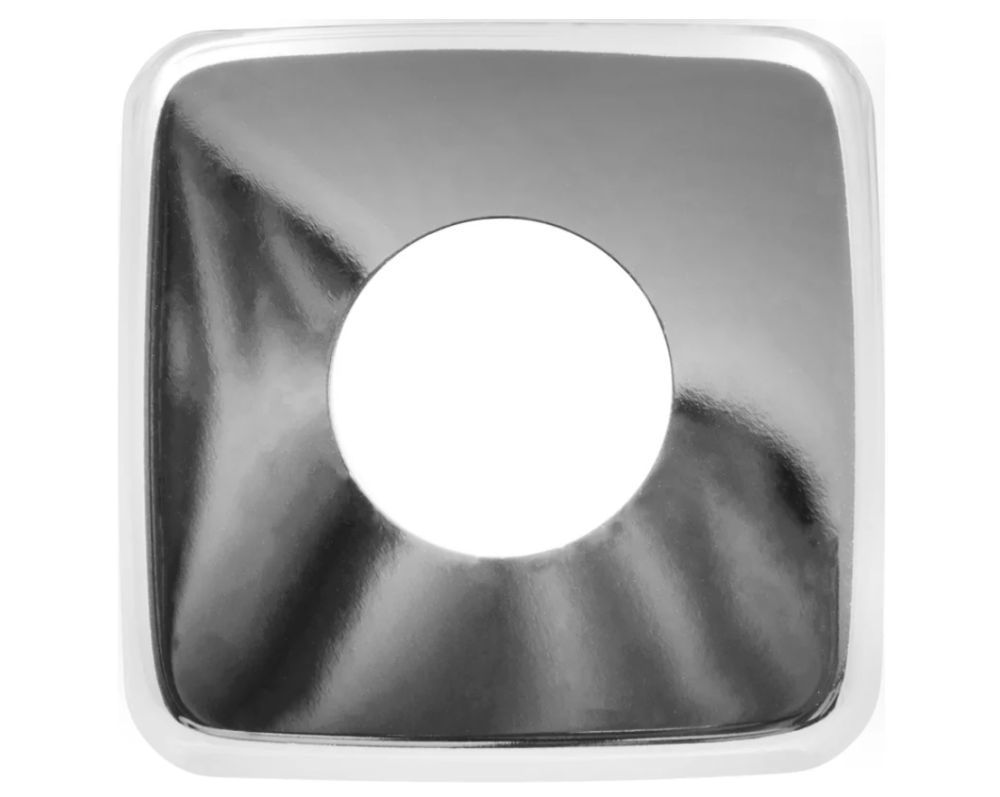 Чашка декоративная (отражатель) 3 4 квадрат низкий (нержавеющая сталь, хром), MP-У ИС.131505 2
