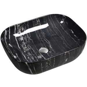 Раковина керамическая цвет Черный мрамор SL-7029 (_1_)