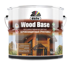 Грунтовка деревозащитная Dufa WOOD BASE бесцветный 10л (1)