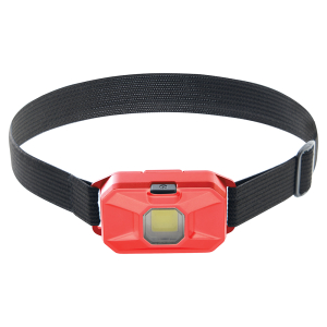 Фонарь налобный светодиодный, работающий от батареек 3*AAA, 2W, COB, IP44, пластик, TH2306(_100_)