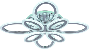 Светильник AU61630/4+4 CR RGB LED Хром 125+8W ПДУ