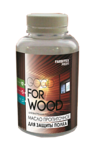 Масло пропит. для защиты полка Бесцв/Полумат 0,25л Farbitex Профи Wood (12)