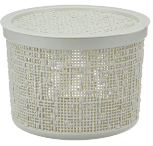 Коробка 4,5л "Бязь" с/кр Белый ротанг (8) М2329