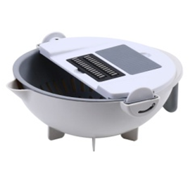 Овощерезка с контейнером дуршлагом 7 ножей