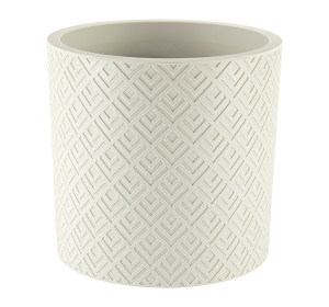 Кашпо "Этна" D280мм 9,5л со вставкой Белый ротанг (6) М3184