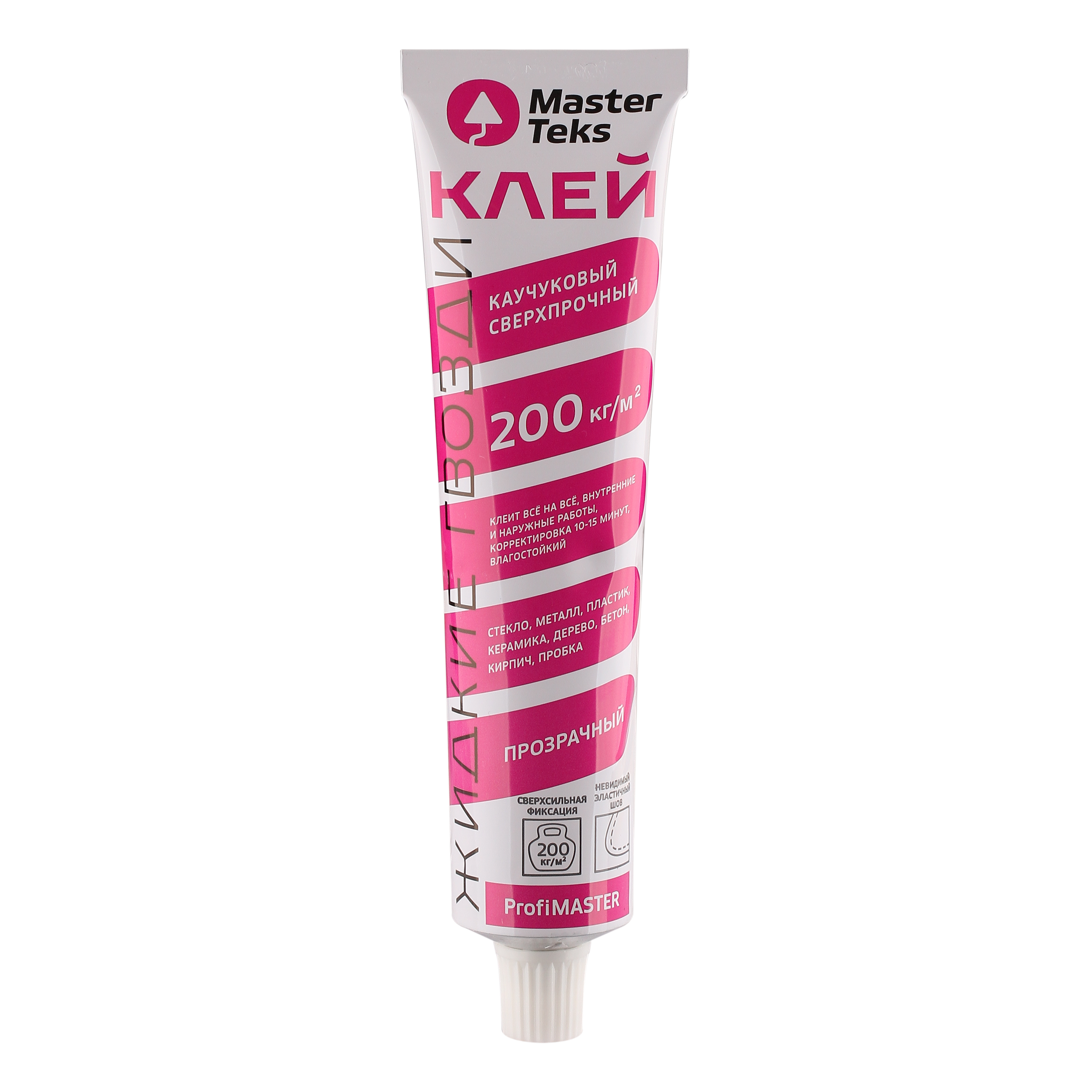MasterTeks PM клей каучуковый жг 200 кгм2 сверхпрочный 0,08 прозрачный_фото