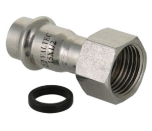 Соединитель с накидной гайкой нерж. сталь 18х1/2" (5/140)