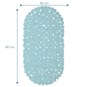 Коврик для ванны "Морская галька" 36х69 см Балийский берег