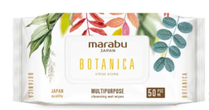 Салфетки влажные MARABU 200*160 /50 Botanica Япония (50)