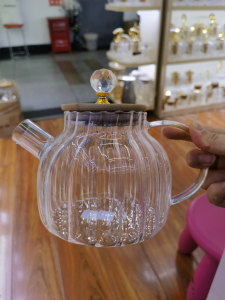 ЧАЙНИК ЗАВАРОЧНЫЙ  с  бамбук крышкой (1200МЛ) /48