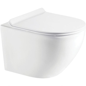 Унитаз подвесной KOLLER POOL ROUND RN-0490-RQ3 Rim гор. вып. 49*37  + сиденье  (Tornado) (белый)(_1_