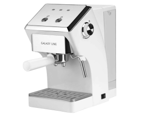 Кофеварка электрическая Galaxy LINE GL 0756, белый, 20 бар, 1500 Вт, 1,5 л, (2)(_2_)