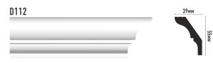 Плинтус ДМ (55*39*2000 мм) (уп.25шт)