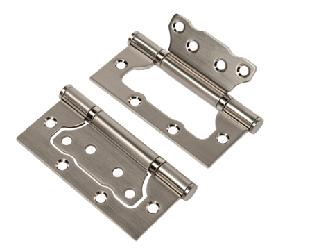 Петля без врезки стальная В2В, 100*75*2,5, никель матовый (50)