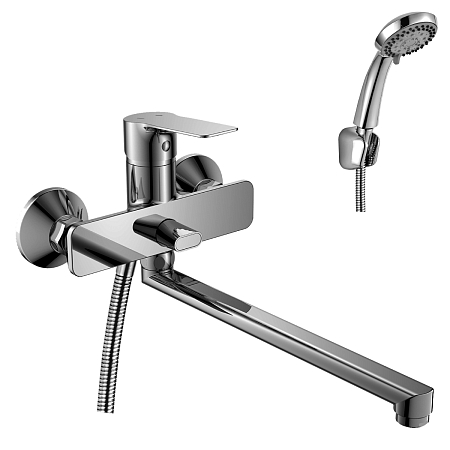 Смеситель Россинка для ванны RS27-33 (35мм) хром с плоским изливом 350мм