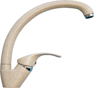 Смеситель ULGRAN для кухни U-007 бежевый - 328 (12)(__)