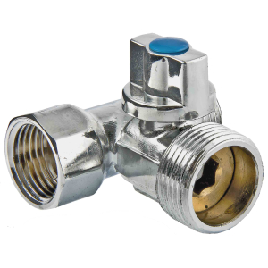 256 VT Кран шаровый 1/2*3/4*1/2 для стир.маш. (90)