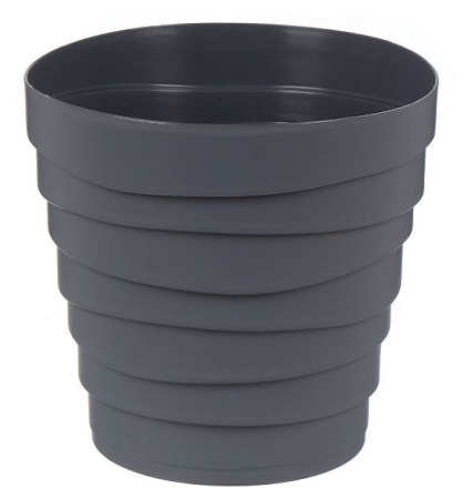 Кашпо "Бархан" (2,25л) Цв. Антрацит (Арт. КШ-4318)