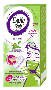 Прокладки ежедневные Emily STYLE MULTIFORM, 20 шт, ультратонкие
