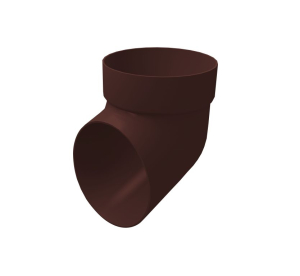 Колено сливное, коричневый GL Standart 120/87 ПВХ (30)