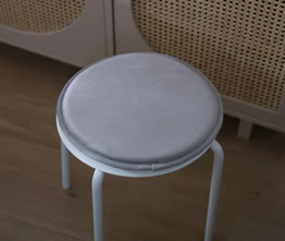 Галета SOFT на табурет круглая 33*33 см Серая