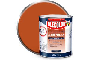 Эмаль для пола алкидно-уретановая быстросохнущая (6ч) желто-коричневый (2.7 кг) Olecolor (6)