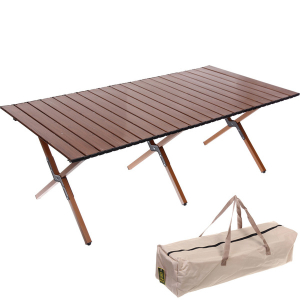 Стол кемпинговый складной DC-5020 серия LUCERO, 116*58*42 см, цвет: темное дерево, Турист Мастер