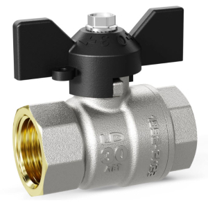 Кран шаровой латунный LD Pride В-В Ду 20 Ру 40 бабочка (22)