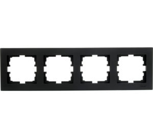 Чёрный бархат рамка 4-ая горизонтальная б/вст VESNA (10)