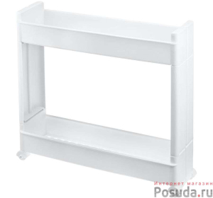 Стойка узкая 2-х секц. на колесах Белый (6) М2723