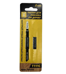 Пилки для лобзиков MosTek по дереву Т111C HCS (2 шт. в уп.) (800/100/10)