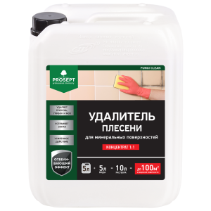 PROSEPT FUNGI CLEAN - удалитель плесени с минер. поверхностей 1:1 5л (4)