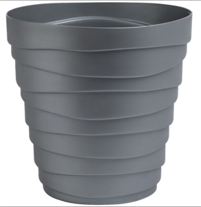 Кашпо "Бархан" (2,25л) Цв. Серебряный (Арт. КШ-4389)