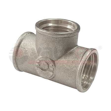 Тройник никелированный VALFEX ВР-ВР-ВР 3/4" (50/10)(__)