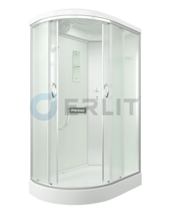 Душевая кабина ERLIT™ ER3512PR-C3 (1200*800*2150) низкий поддон, правая, белая(__)