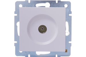 Белая розетка ТВ оконечная VESNA (10)