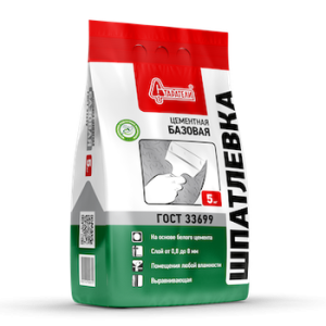 Шпатлевка 5кг  цементная Базовая Старатели (180)