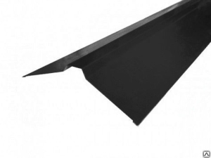 Планка конька плоского 150*150*2000 (ПЭ-01-7024-0,45) серый графит(10)