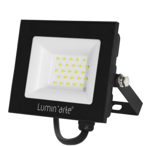 Прожектор светодиодный 30Вт 5700К IP65 2400лм черный Luminarte (60)