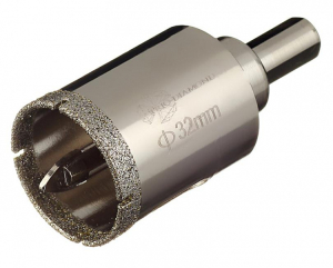 Коронка алмазная по керамике и кафелю с центрирующим сверлом 32мм 400032 (1)