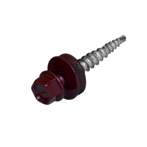 Саморез кровел. 4,8*70 RAL 3005 красное вино (100)