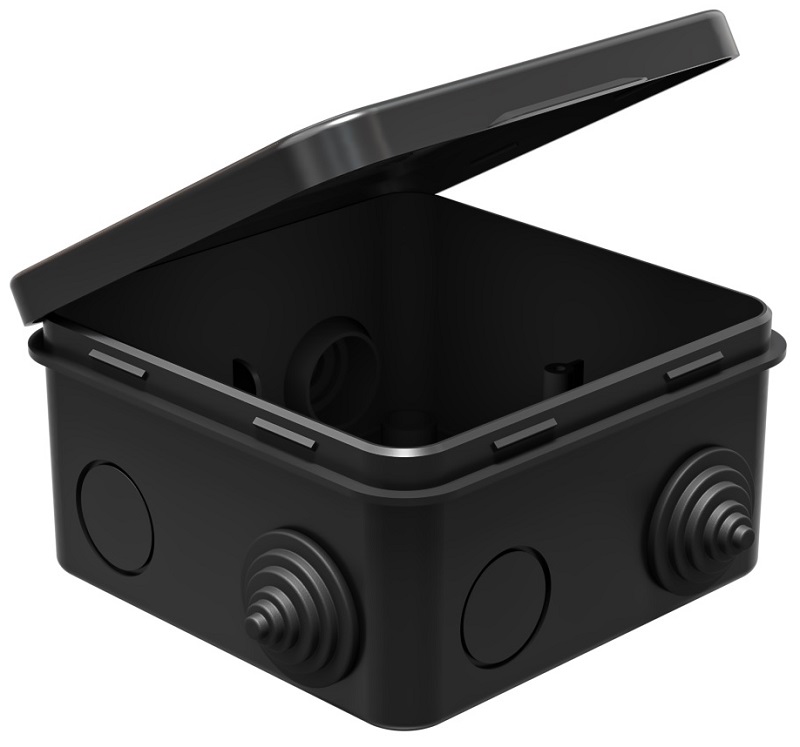 Коробка распределительная наружного монтажа с откидной крышкой 100х100х50мм, IP54, 41256-05 (50)