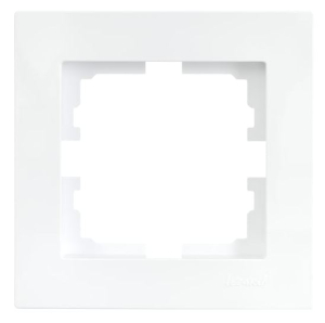 Белая рамка 1-ая горизонтальная б/вст 742-0200-146 VESNA (20)