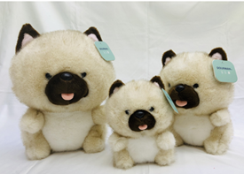 Игрушка мягкая собачка "Чау-чау" 18,5 см