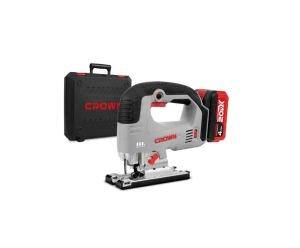 Аккумуляторный лобзик BL CROWN CT25003HX-4 BMC 20В, 125мм, 2*4.0Ач, регулировка оборотов, кейс