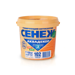 Сенеж АКВАДЕКОР Х2-102 (бесцветный) 0,9кг (6)