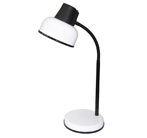 Светильник настольный на подставке, Бета Ш гибкая стойка 450 мм, Е27, 60Вт, 220Вт, белый (_20_)