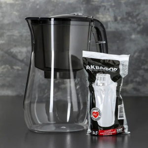 Фильтр-кувшин Аквафор Прованс черный 4,2 л.(_6_)